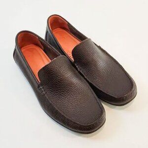 Tommy Bahama Brown Leather Slip-On Loafers TFM00159 Nassau Venetian Men's 8.5D